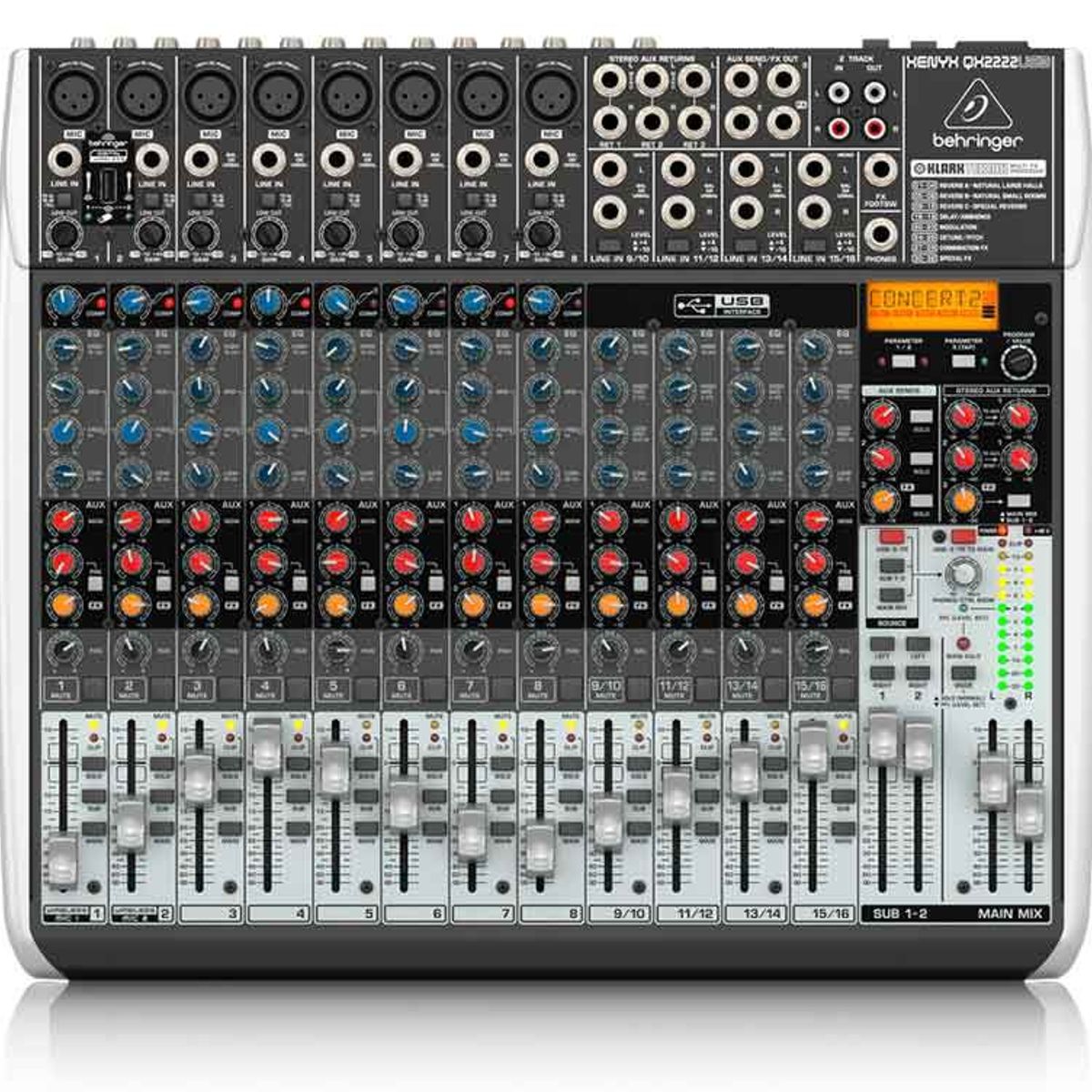 BEHRINGER - Mezclador Behringer Xenyx QX2222USB