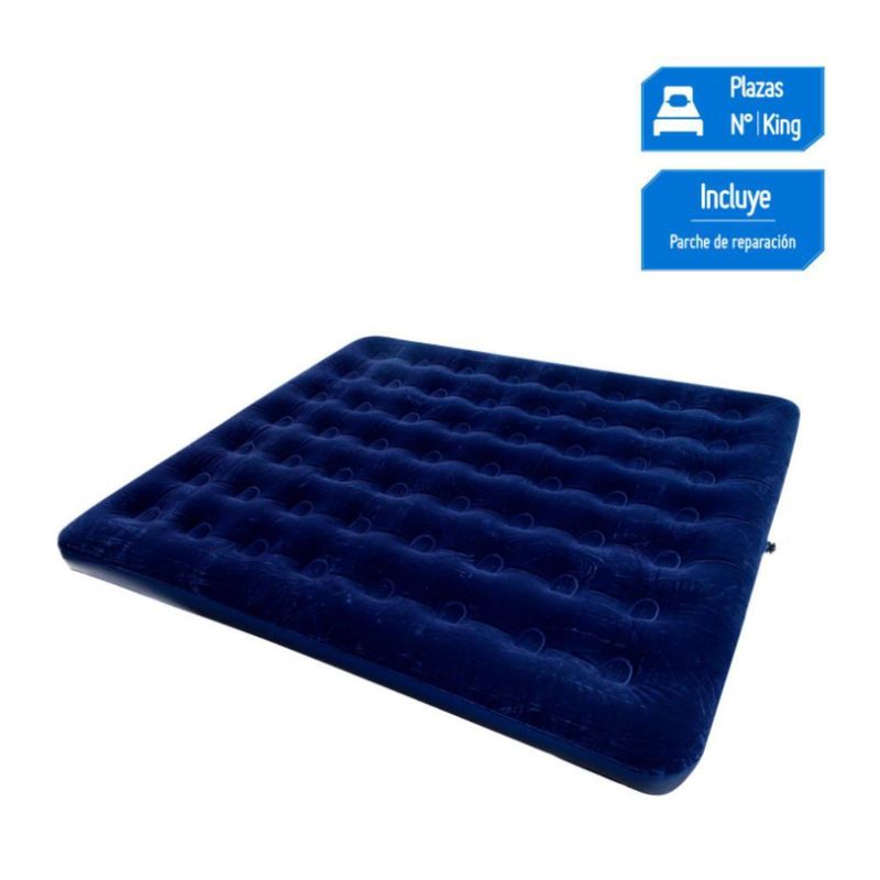 BESTWAY - Colchon inflable Bestway King Azul Camping