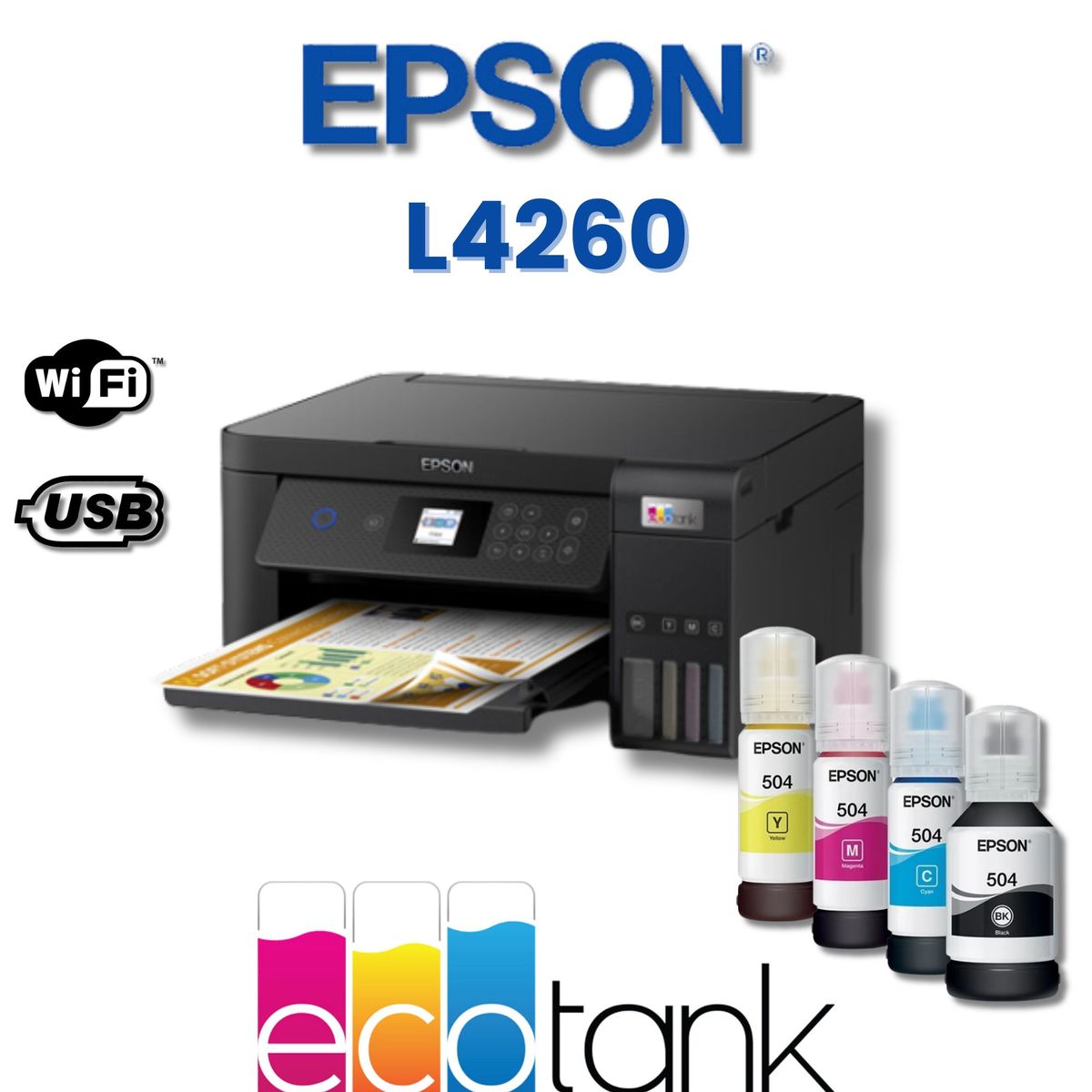 EPSON - IMPRESORA MULTIFUNCIONAL EPSON ECOTANK L4260