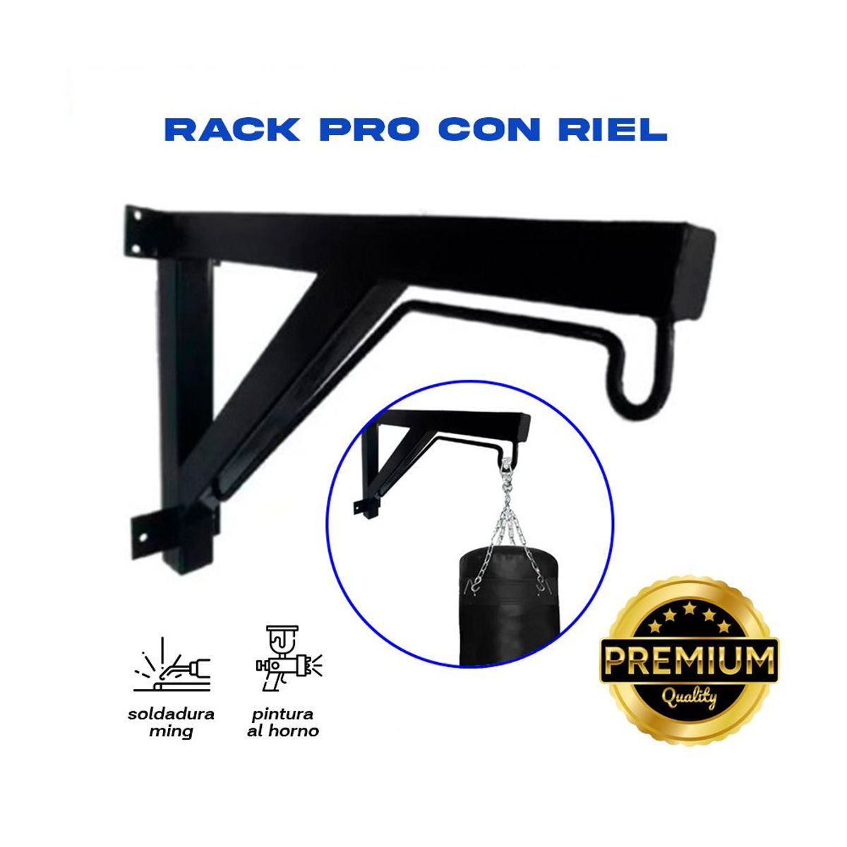 HOLGU - RACK Pro CON RIEL Con Pernos Y Tarugos De Regalo