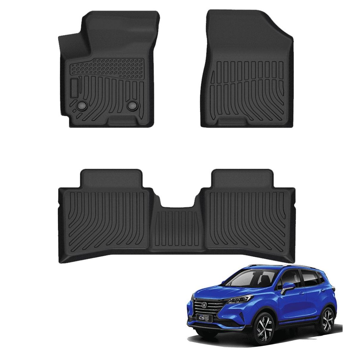 TECGO - PROTECTOR CUBRE PISO 5D TPE CHANGAN CS15 2016-2023