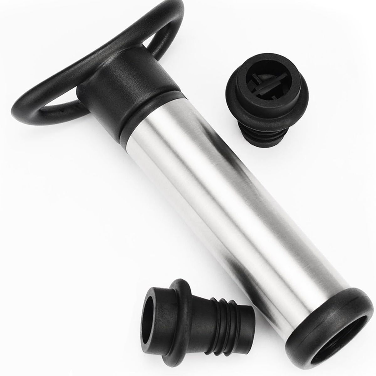 GENERICO - Bomba de vacío para vino de acero inoxidable con tapones