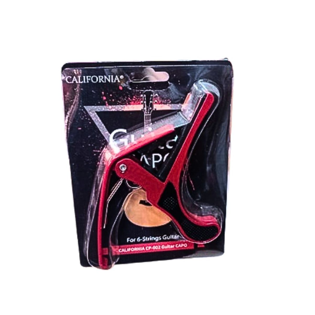 GENERICO - Capotraste de guitarra rojo BARRT