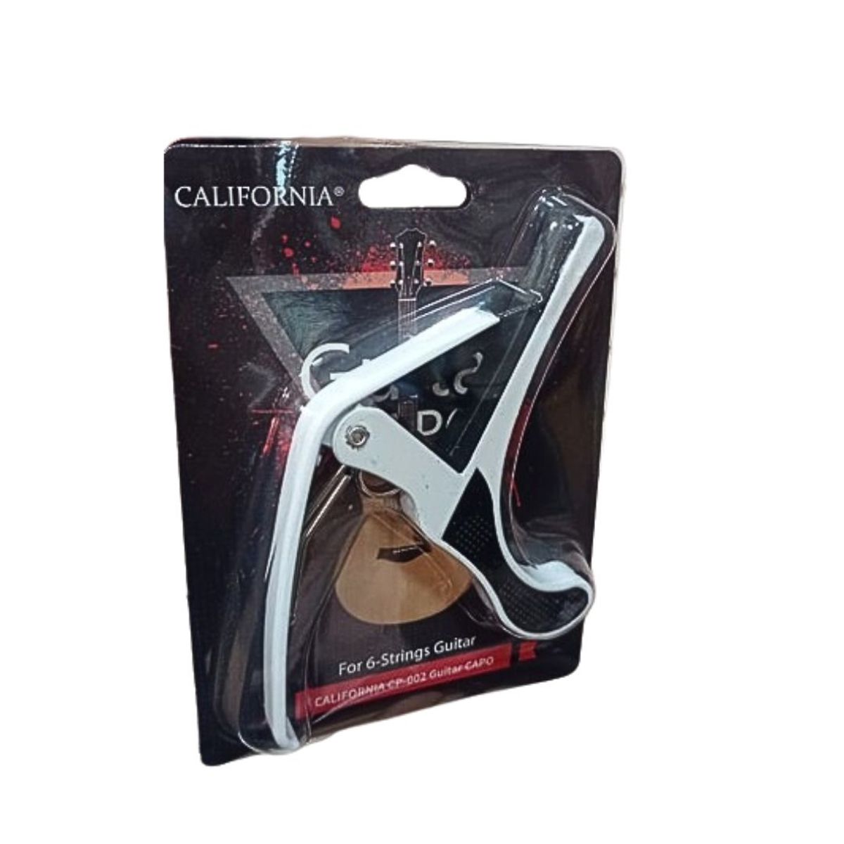 CALIFORNIA - Capotraste de guitarra Blanco CALIFORNIA