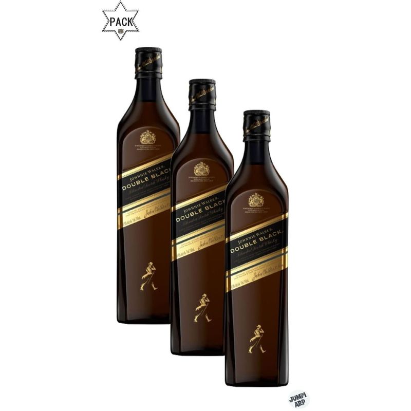 JOHNNIE WALKER - Pack 3 unidades whisky johnnie walker double black 750ml