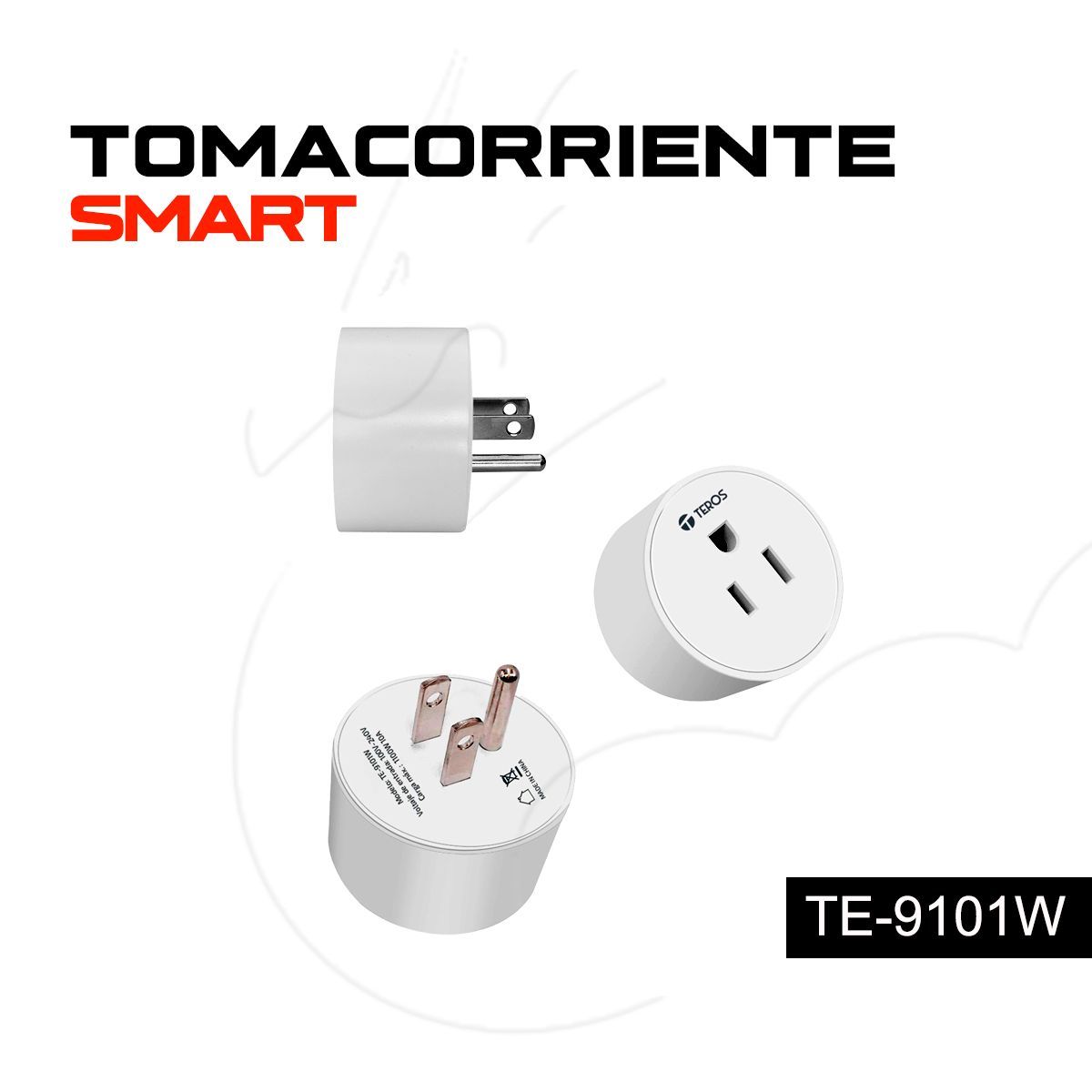 TEROS - Enchufe Smart Wifi Inteligente Portatil Adroid -  IOS