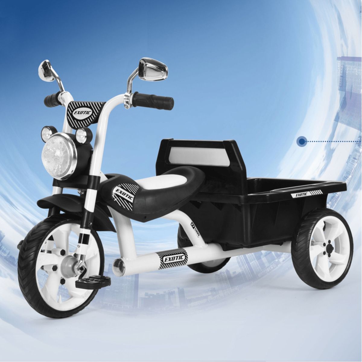 GENERICO - Triciclo Infantil Moto Músical Exotic para niños