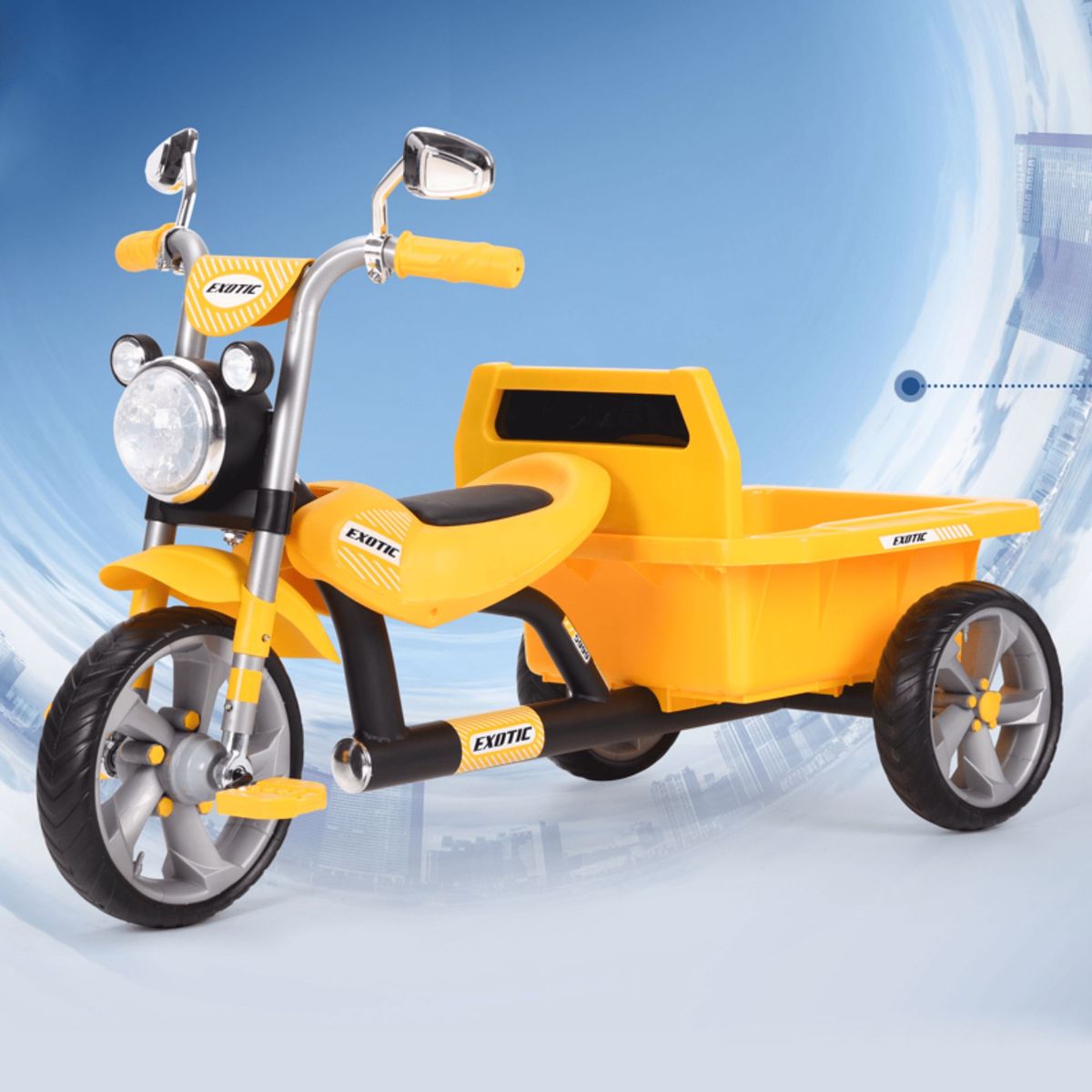 GENERICO - Triciclo Infantil Moto Músical Exotic para niños
