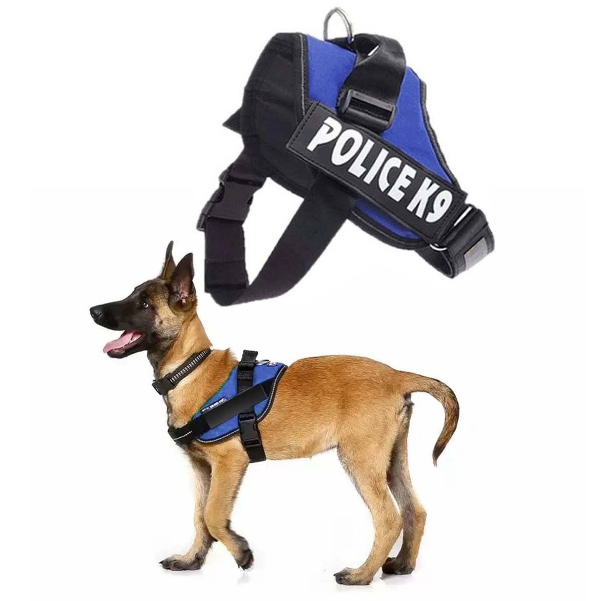 GENERICO - Pechera Arnes Ajustable para Perros - Azul L