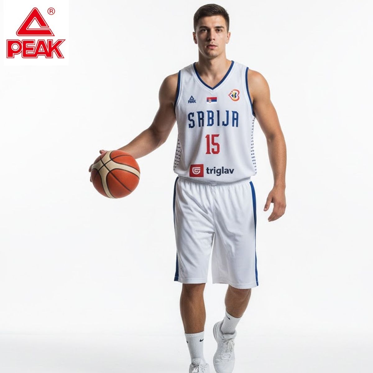 PEAK - Short de basketball SERBIA  MODELO NBA