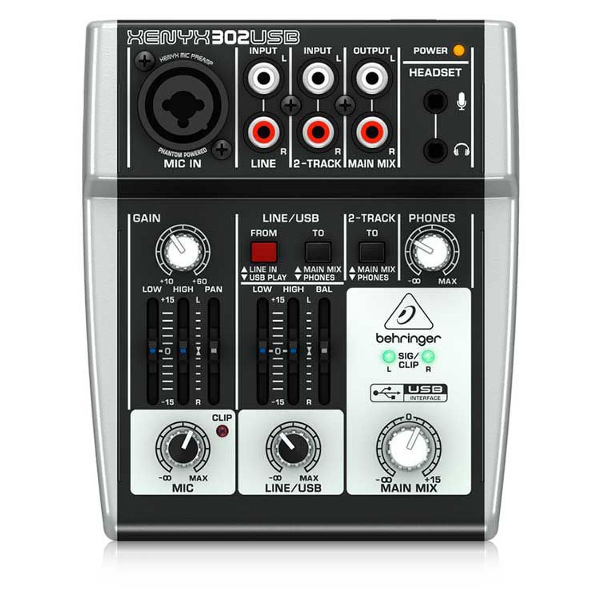 BEHRINGER - Mezclador Analoga Profesional Behringer Xenyx 302USB