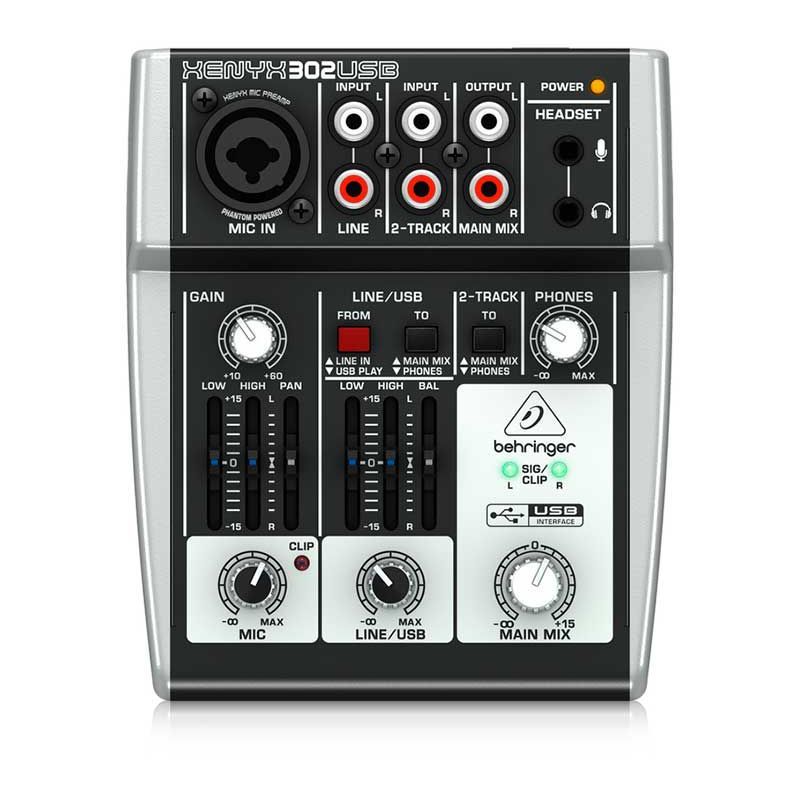 BEHRINGER - Mezclador Analoga Profesional Behringer Xenyx 302USB