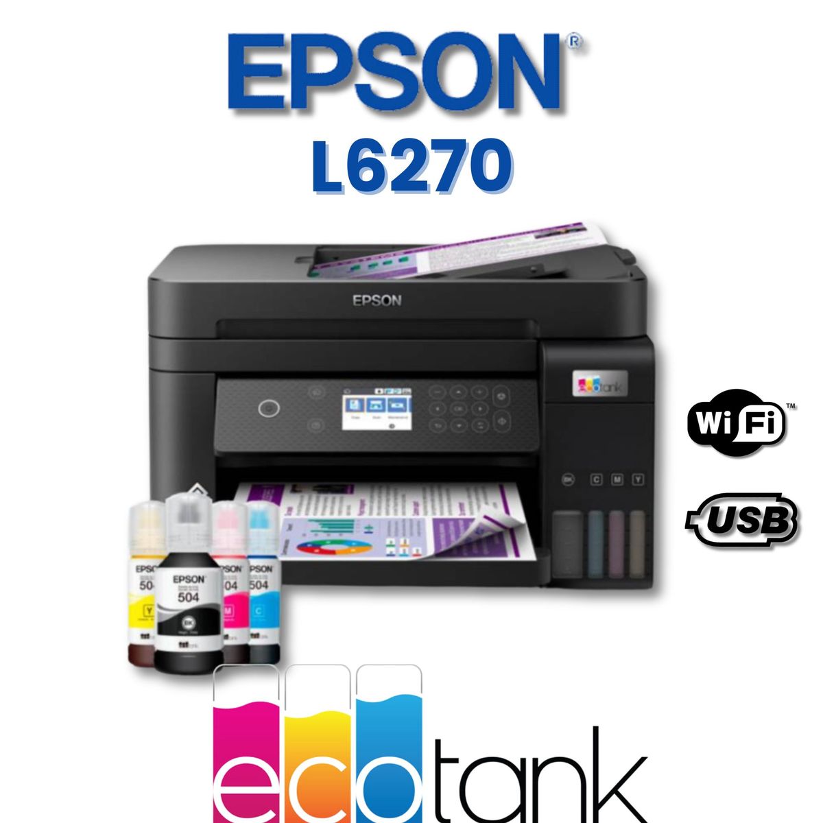 EPSON - IMPRESORA MULTIFUNCIONAL EPSON ECOTANK L6270