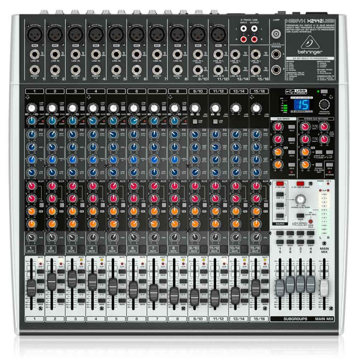 BEHRINGER - Mezclador Analoga Profesional Behringer Xenyx X2442USB