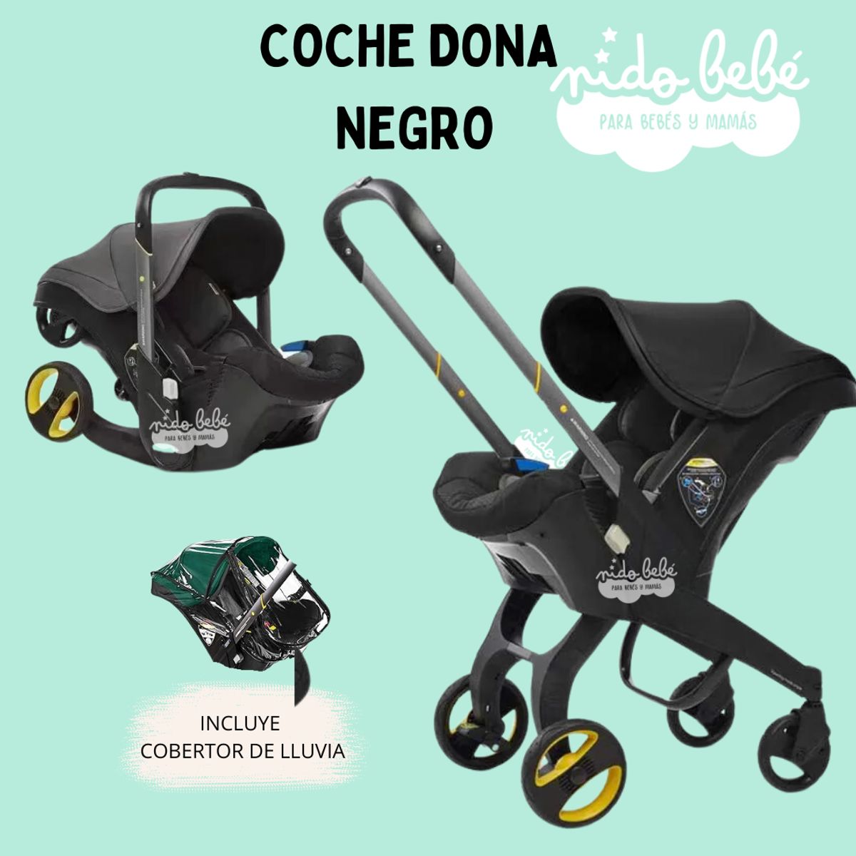 DONNA - Coche Portabebé 2 en 1 Donna