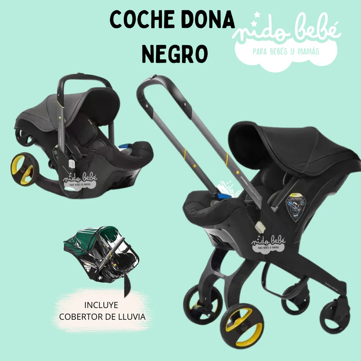 DONNA - Coche Portabebé 2 en 1 Donna