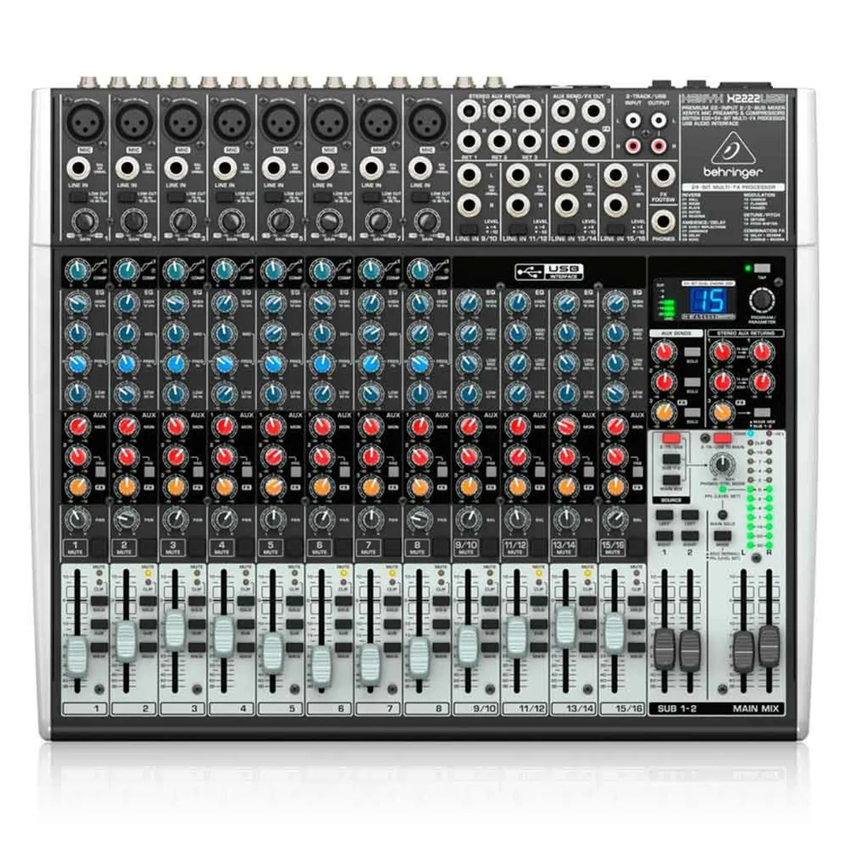 BEHRINGER - Mezclador Analoga Profesional Behringer Xenyx X2222USB