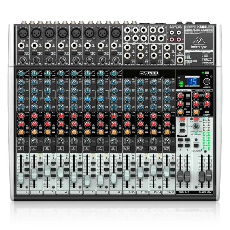 BEHRINGER - Mezclador Analoga Profesional Behringer Xenyx X2222USB