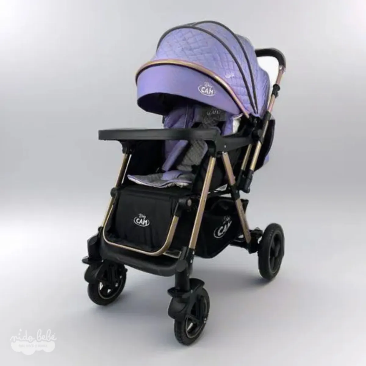 GENERICO - Coche Moises Zaragoza Baby Cam  Lila