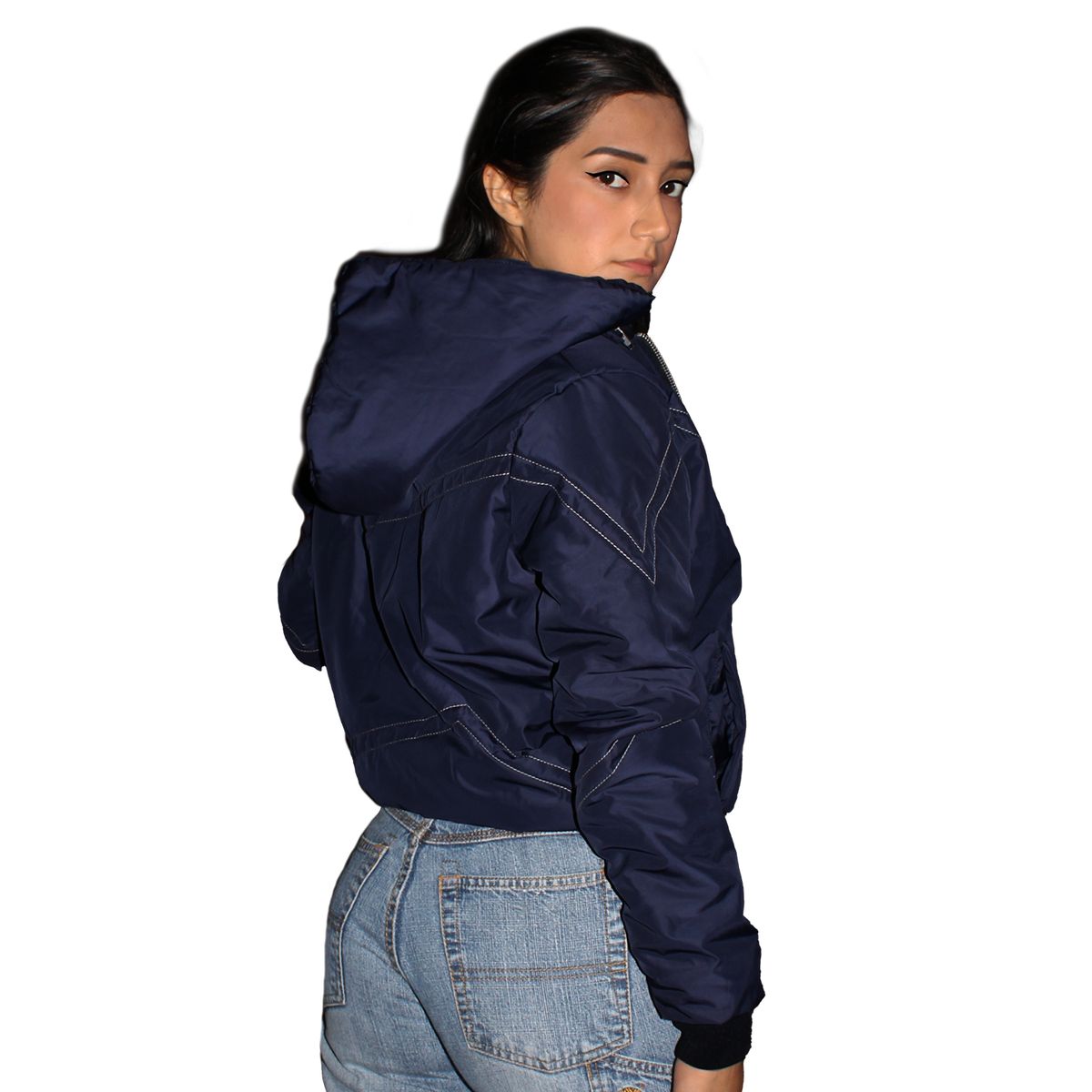 GENERICO - Casaca Bomber Jacket para Mujer - Azul