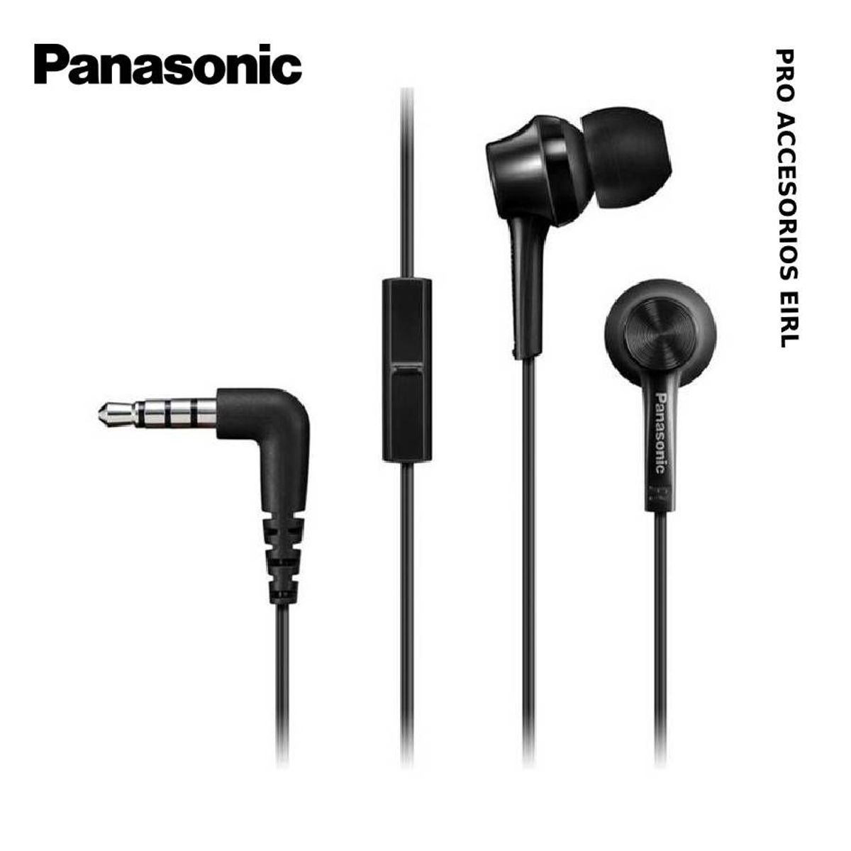 PANASONIC - Auriculares Panasonic Comfort Fit TCM115 Comodidad y Calidad Negro
