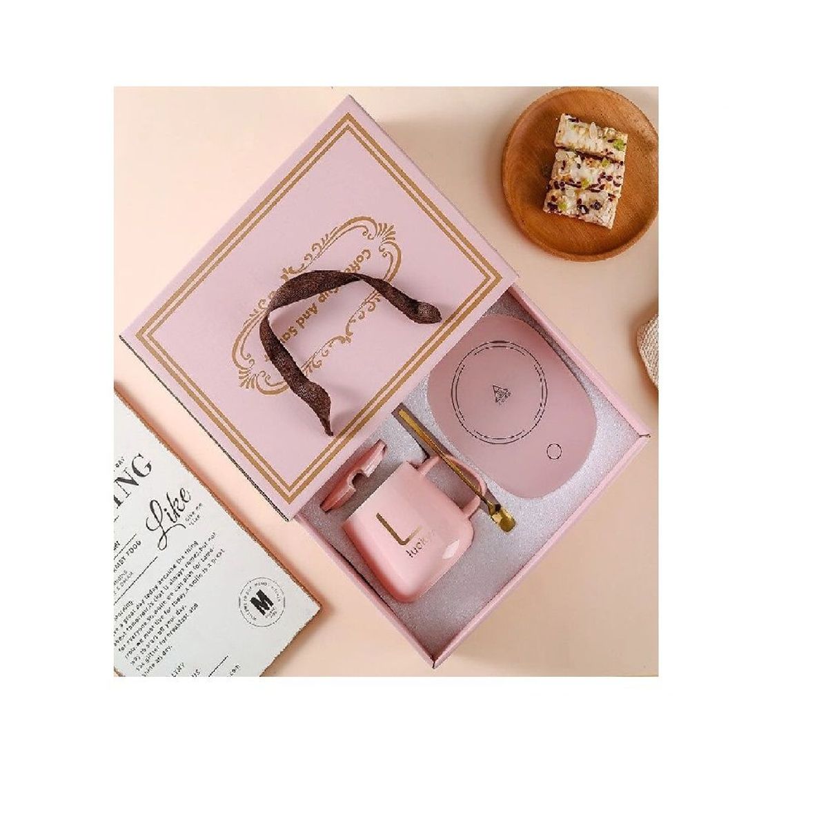 OTTOWARE - TAZA MUG CON BASE CALENTADOR ELÉCTRICO