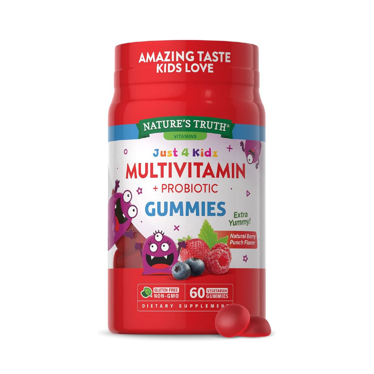 NATURE'S TRUTH - Multivitaminico + Probioticos para Niños 60 Gummies Nature's Truth