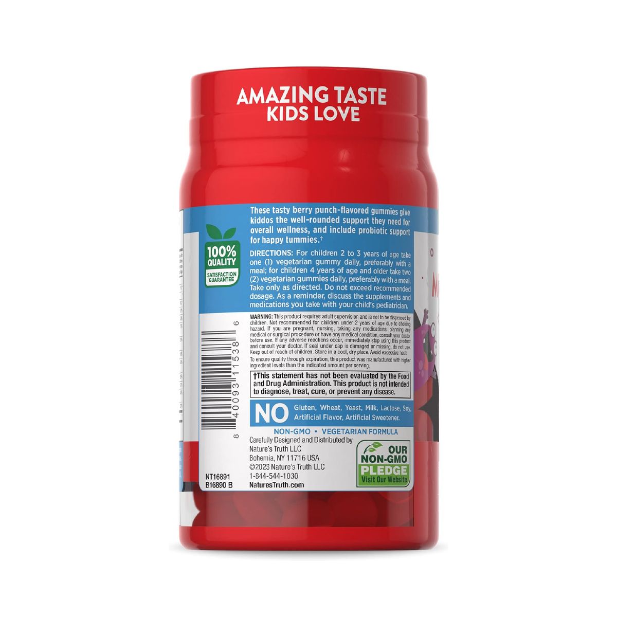 NATURE'S TRUTH - Multivitaminico + Probioticos para Niños 60 Gummies Nature's Truth