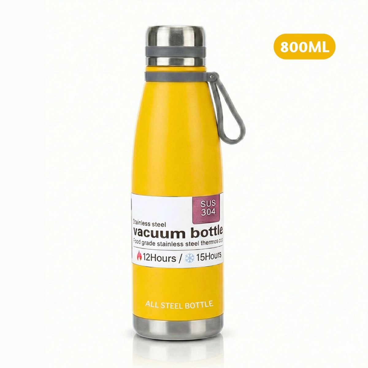PENTHA - Termo Tomatodo De 800 ML Acero Inoxidable Color Amarillo