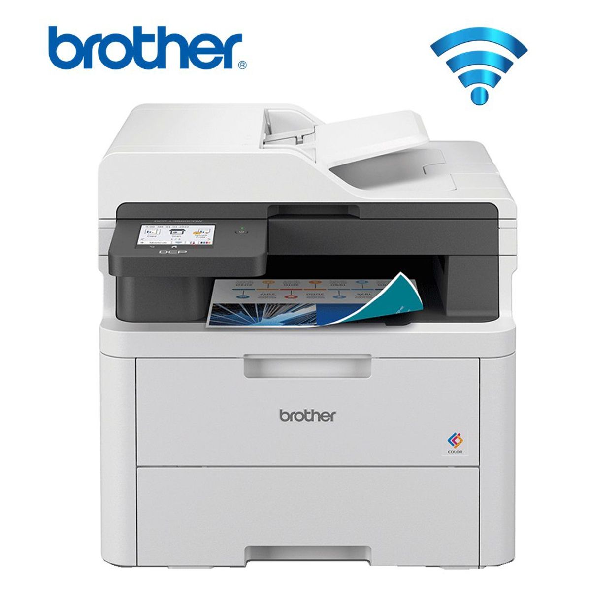 BROTHER - Impresora Brother Láser Color DCP-L3560CDW Multifuncional Wifi