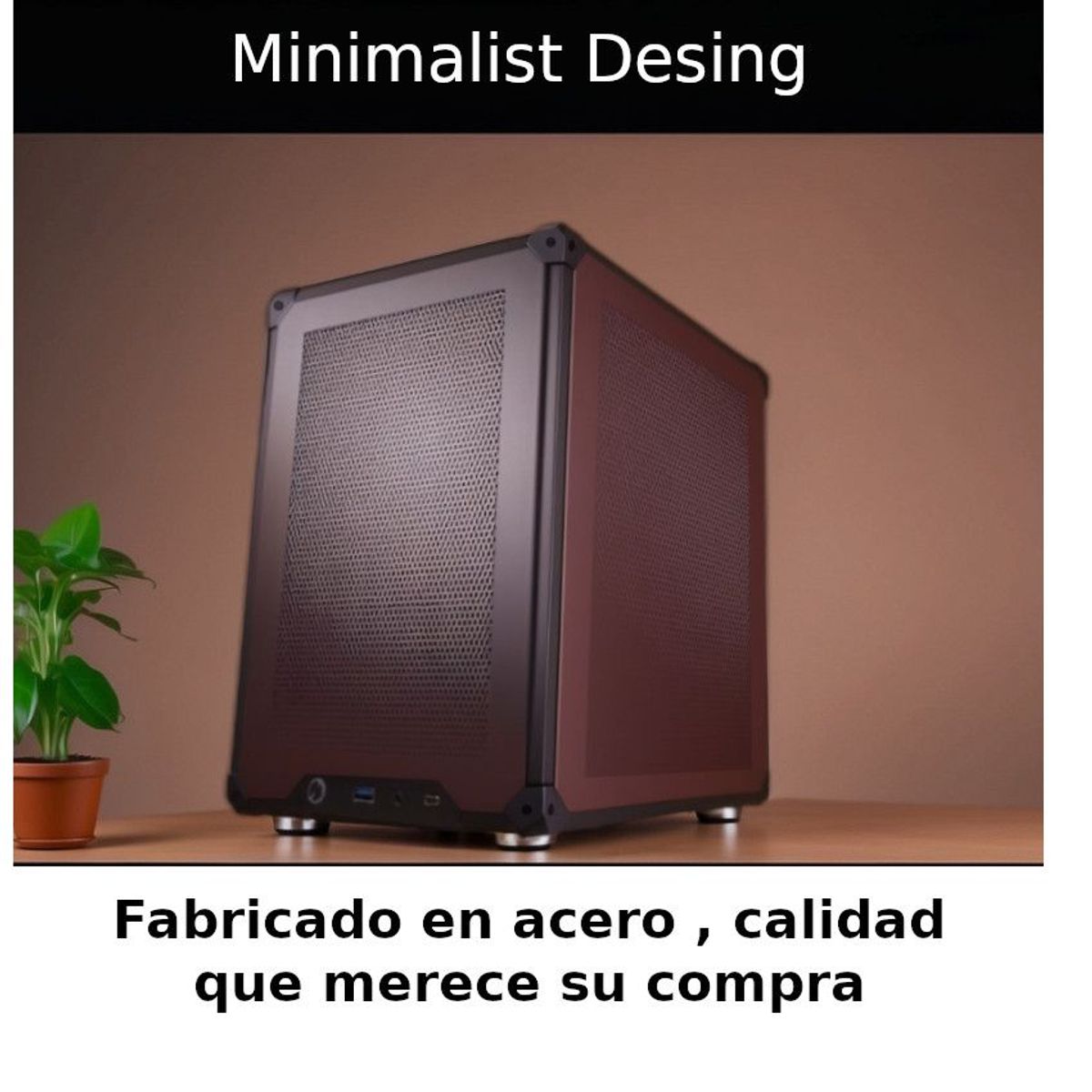 GENERICO - Compacto Mini Itx Matx Case Gabinete Pc Jonsbo C6 Acero