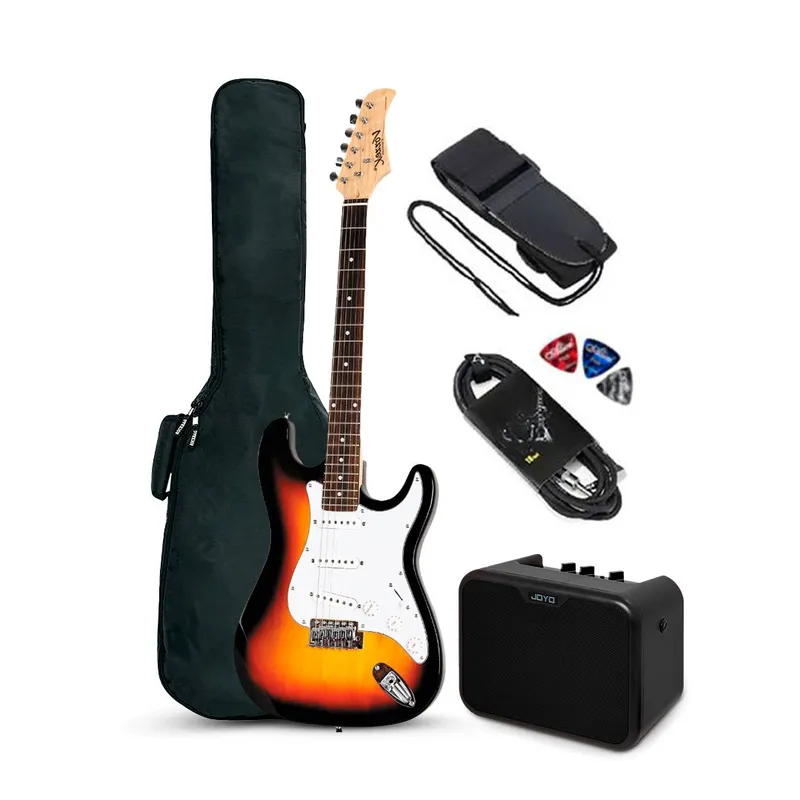 VOZZEX - PACK ELECTRICO STRATO SUNBURST - AMPLIFICADOR JOYO 10W