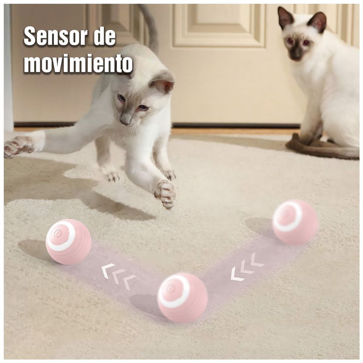 KELLER - Pelota Inteligente Juguete Interactivo Gatos Mascotas RS MK7