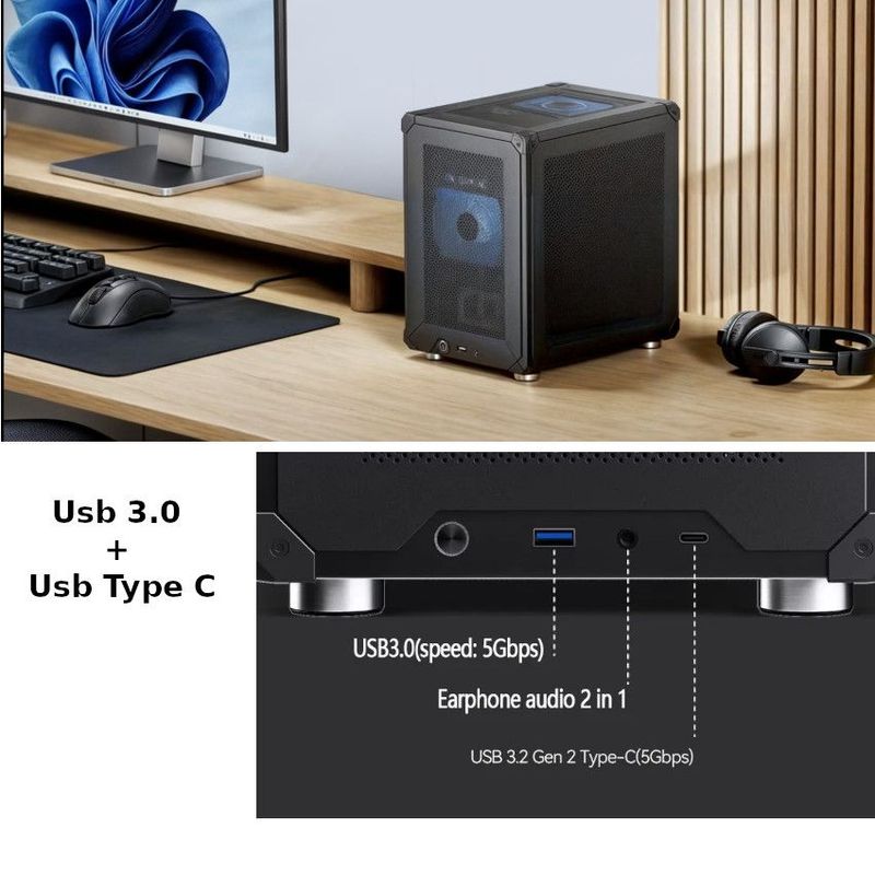 GENERICO - Case Jonsbo C6 Small Case Gabinete Pc Acero Mini Itx Matx