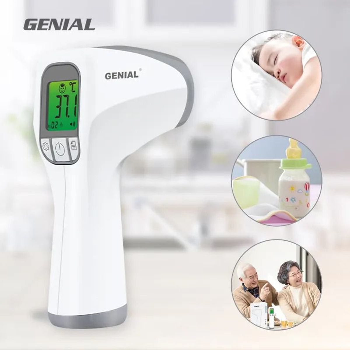 GENIAL - Termometro Digital Infrarrojo Genial T81 Plus