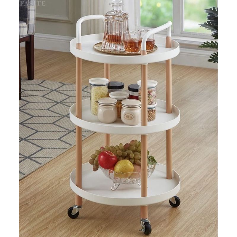 GENERICO - Carrito Organizador multiuso 3 niveles Madrid Blanco