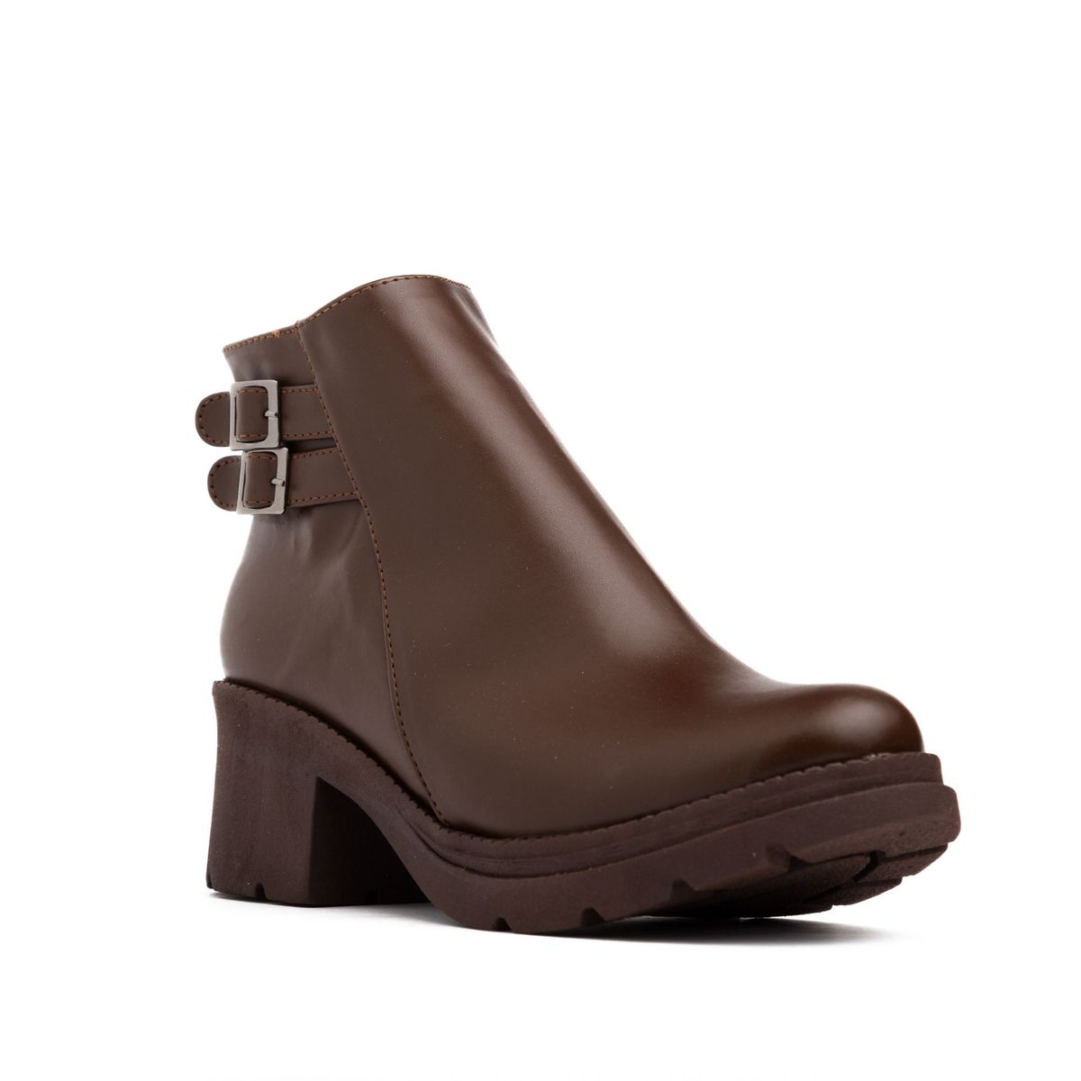 NEBULA - Botines Furry - Nébula - Marrón