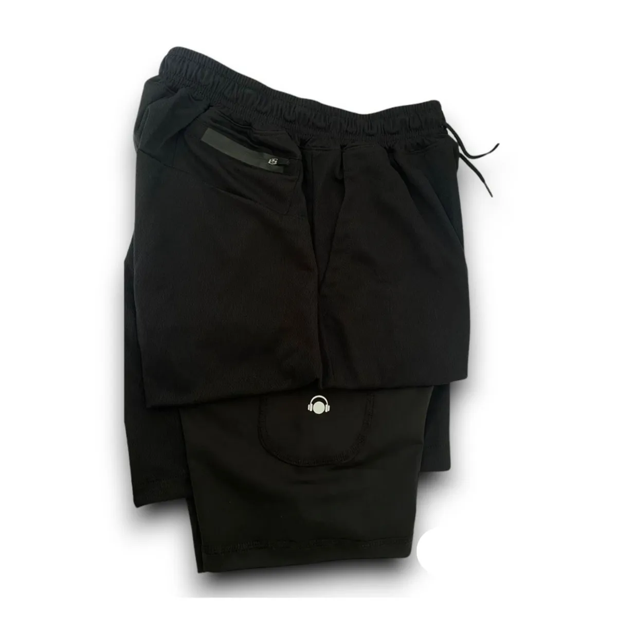 GENERICO - Short Deportivo Licrado Insane Porta Celular y Llavero