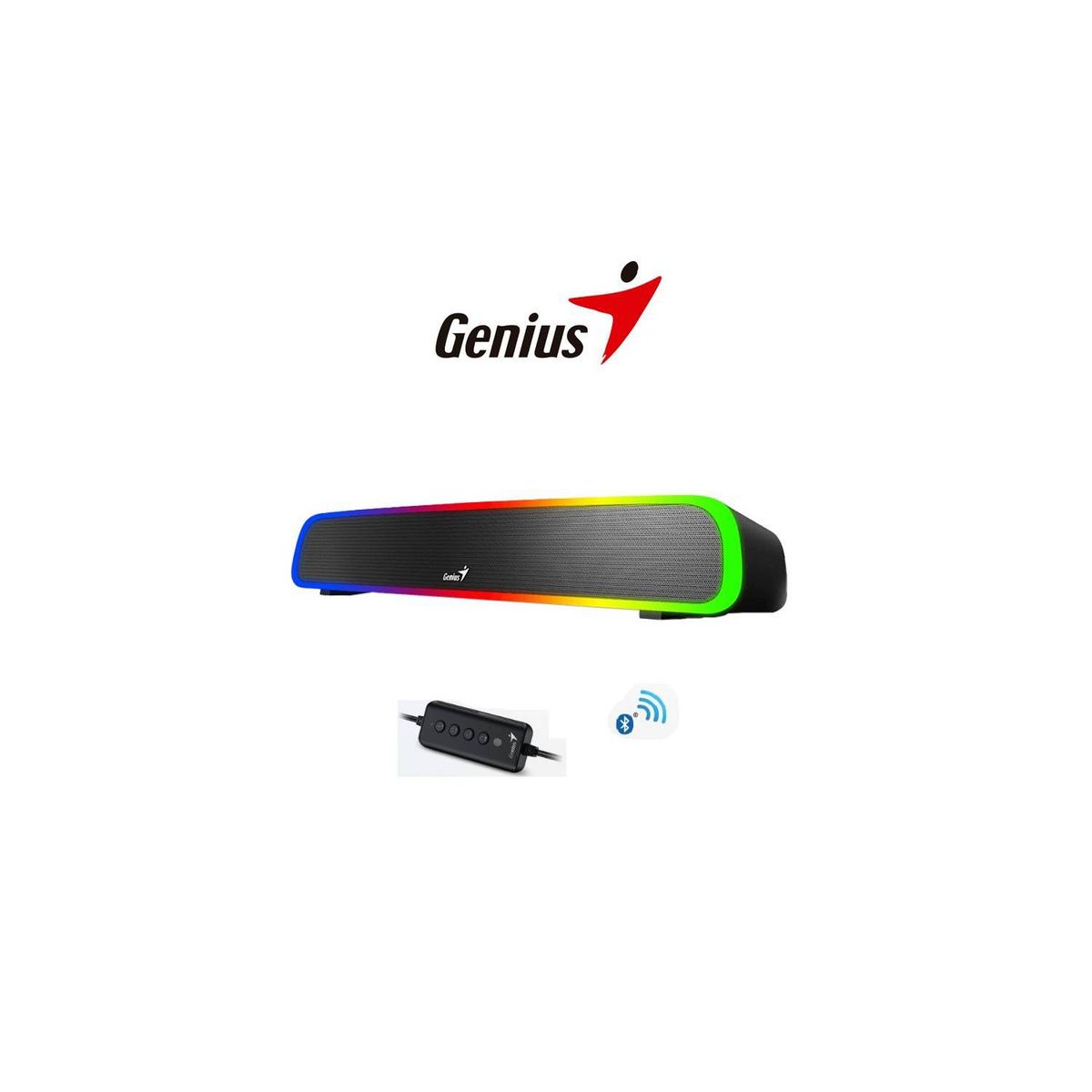 GENIUS - PARLANTE RGB BLUETOOTH Y ALAMBRICO SOUNDBAR 200BT GENIUS