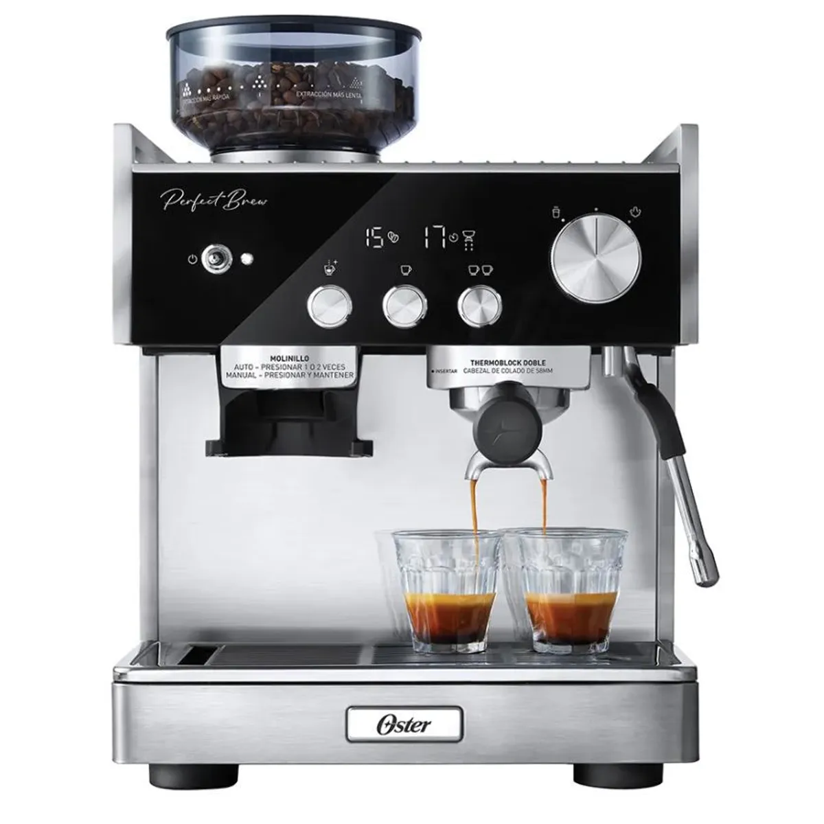 OSTER - Cafetera para Espresso Perfect Brew BVSTEM7400