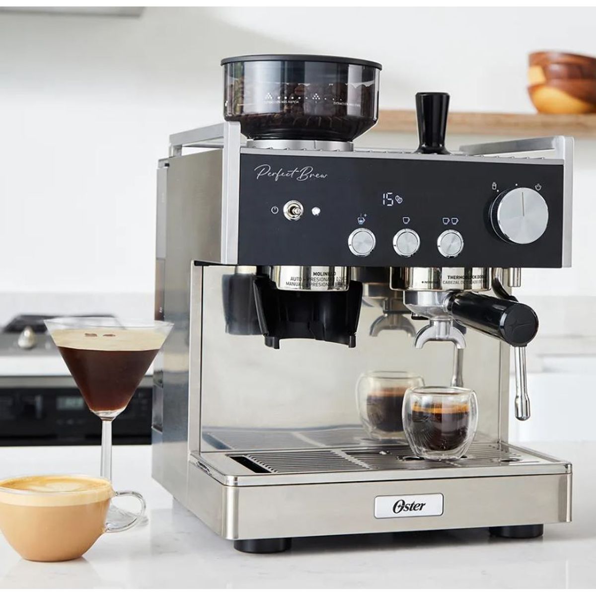 OSTER - Cafetera Oster para Espresso Perfect Brew BVSTEM7400