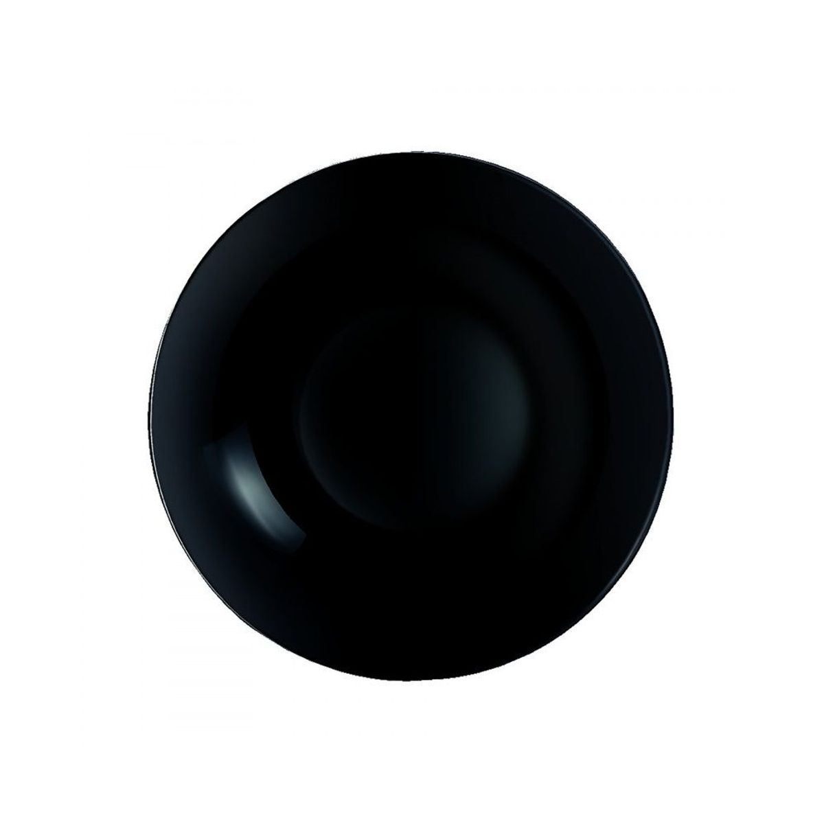 LUMINARC - Plato x6 hondo 20 cm Diwali Negro