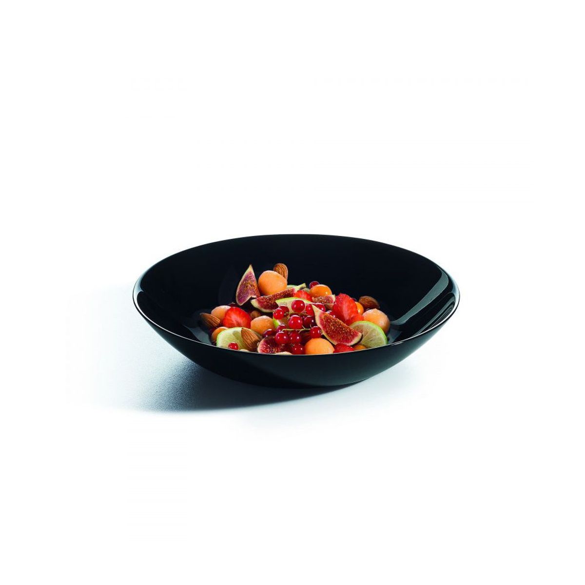 LUMINARC - Plato x6 hondo 20 cm Diwali Negro