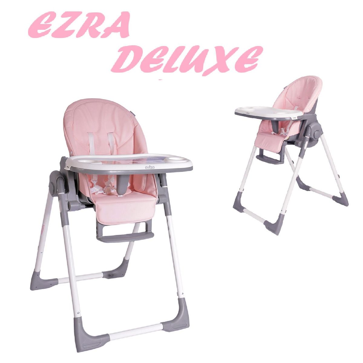 EBABY - Evezo silla de comer Ezra Deluxe -Rosa