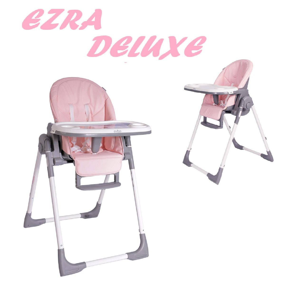 EBABY - Evezo silla de comer Ezra Deluxe -Rosa