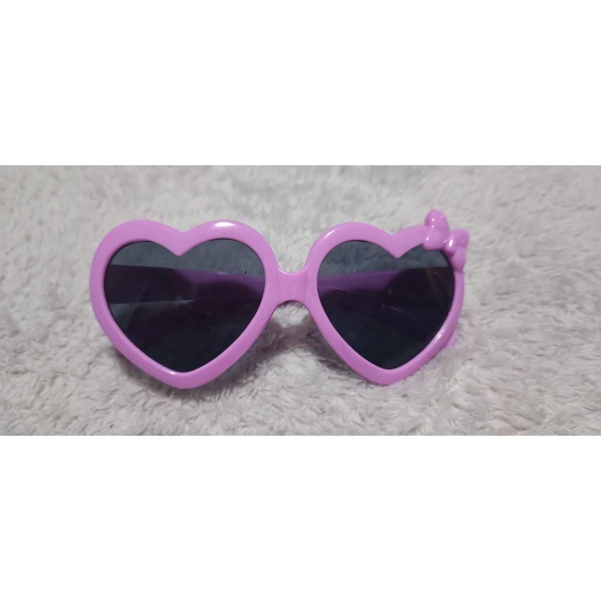 GENERICO - Gafas de Sol para Niñas en Forma de Corazón con Lazo_.