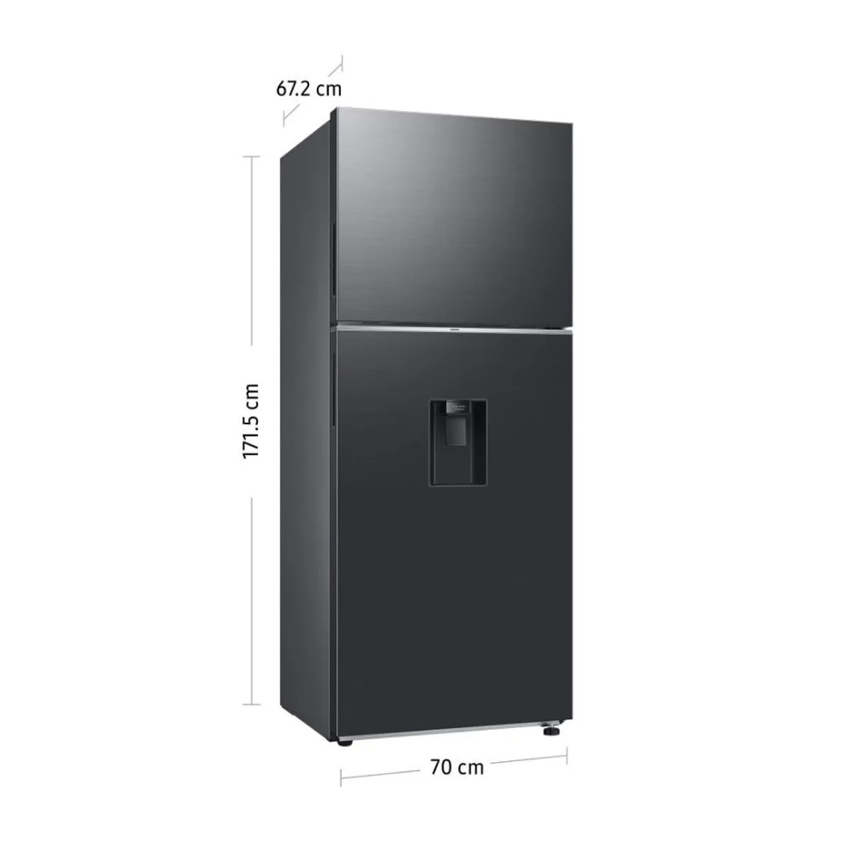 SAMSUNG - Refrigeradora Samsung Top Mount 384Lt RT38DG6730B1PE Negro_.