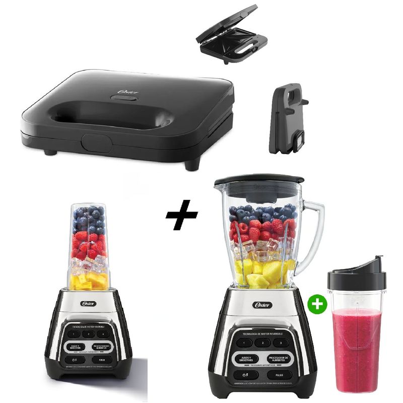 OSTER - Licuadora Digital 700 Wats + Sandwichera 2885