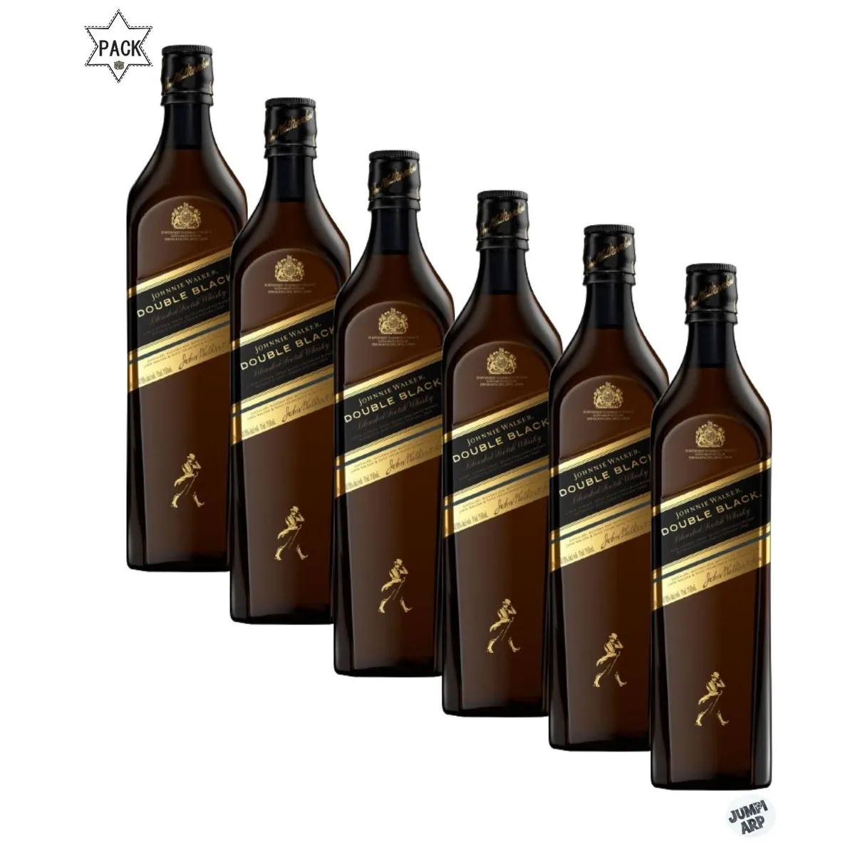 JOHNNIE WALKER - PACK 6 UNIDADES WHISKY JOHNNIE WALKER DOUBLE BLACK 750ML