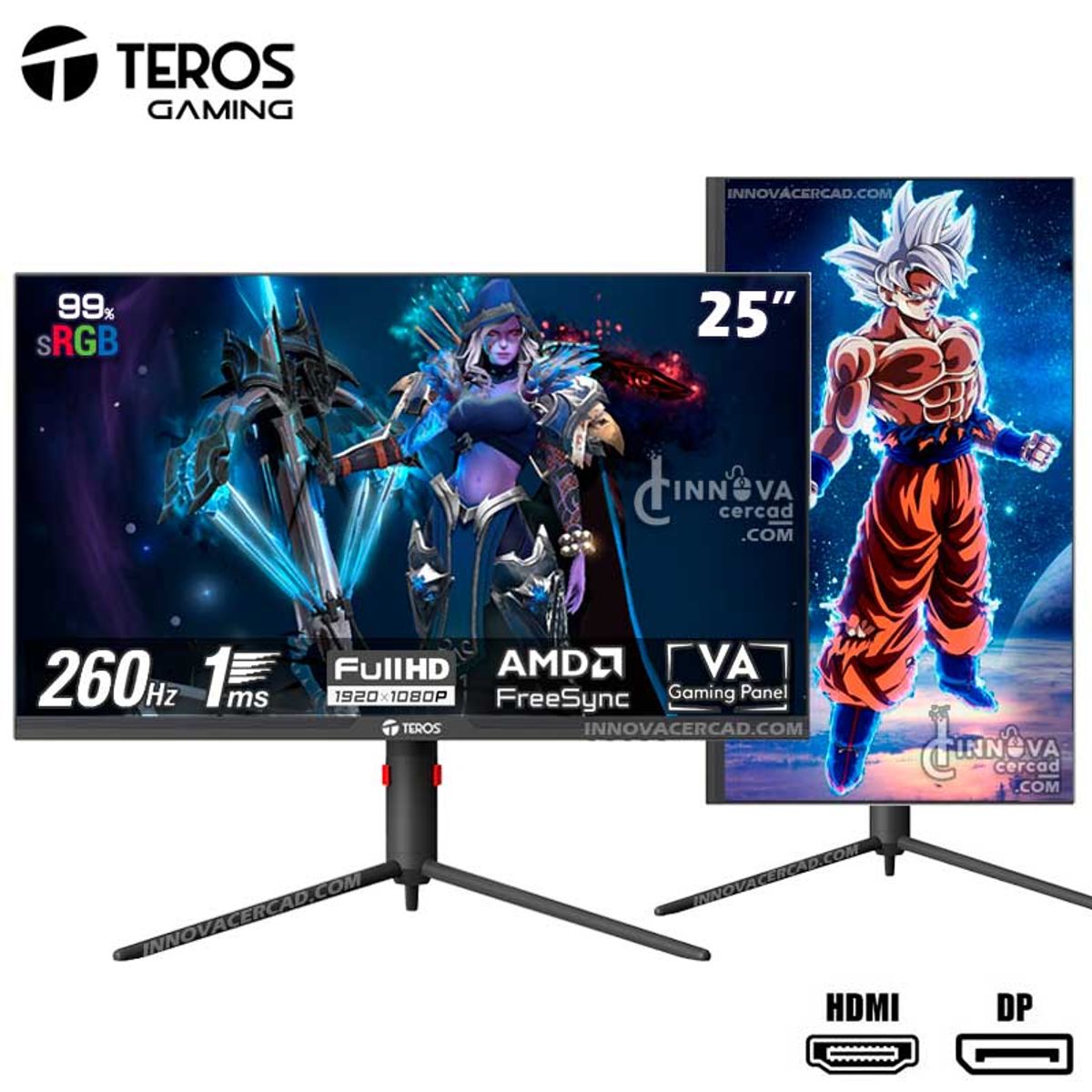TEROS GAMING - Monitor Teros Gaming TE-2472G 245 VA 260HZ 1MS Full HD FreeSync